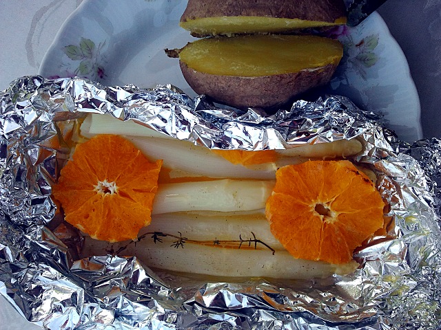 Spargel gegrillt